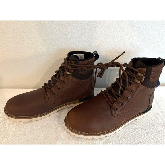 Toms Ashland 2.0 Mens Peanut Leather Casual Comfortable Ankle Boots Size 9.5 main image 5